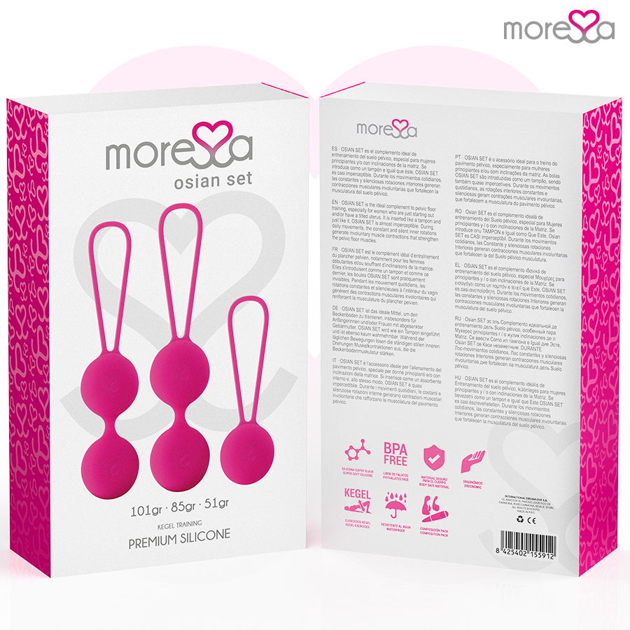 MORESSA - OSIAN SET PREMIUM ROZE SILICONE (Osian One - 51 g | Osian Two - 101 g | Osian Three 85 g)