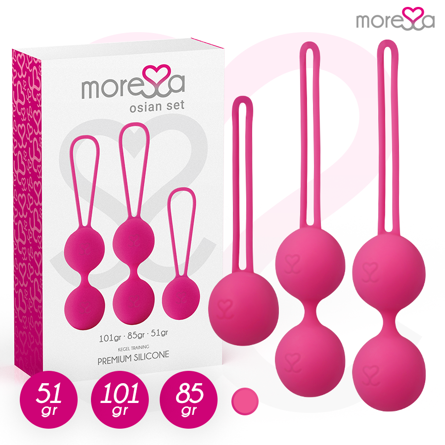MORESSA - OSIAN SET PREMIUM ROZE SILICONE (Osian One - 51 g | Osian Two - 101 g | Osian Three 85 g)