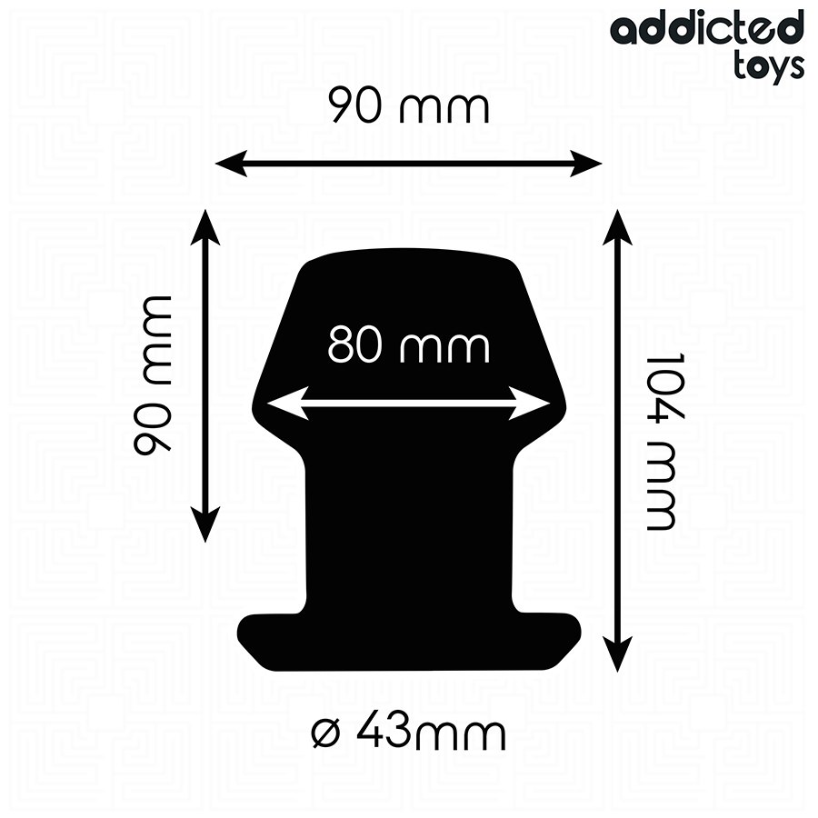 ADDICTED TOYS - EXTREME SILICONEN HOLLE ANAALPLUG MAAT L 10,4 CM