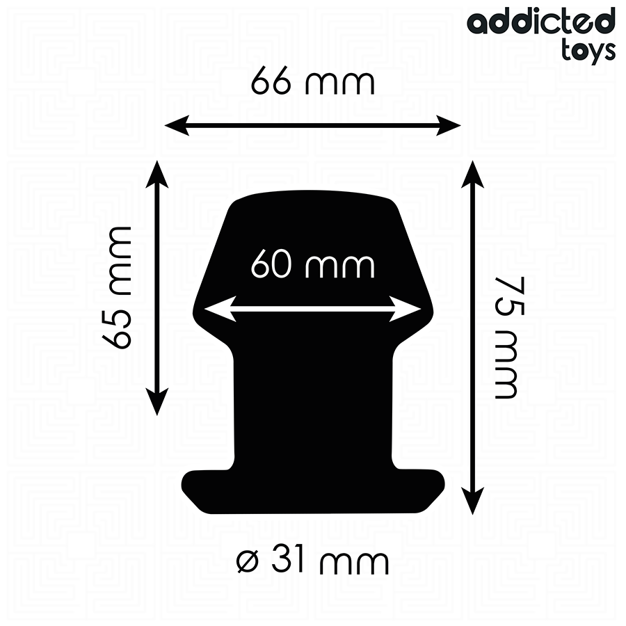 ADDICTED TOYS - EXTREME SILICONEN HOLLE ANAALPLUG MAAT S 7,5 CM