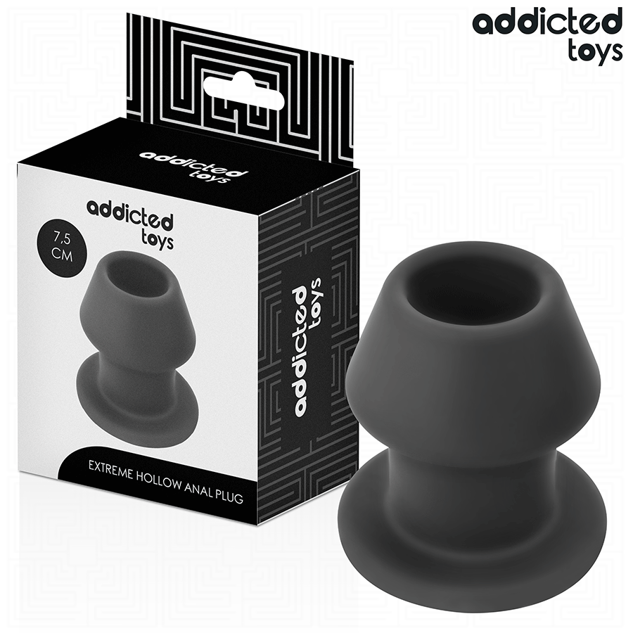 ADDICTED TOYS - EXTREME SILICONEN HOLLE ANAALPLUG MAAT S 7,5 CM
