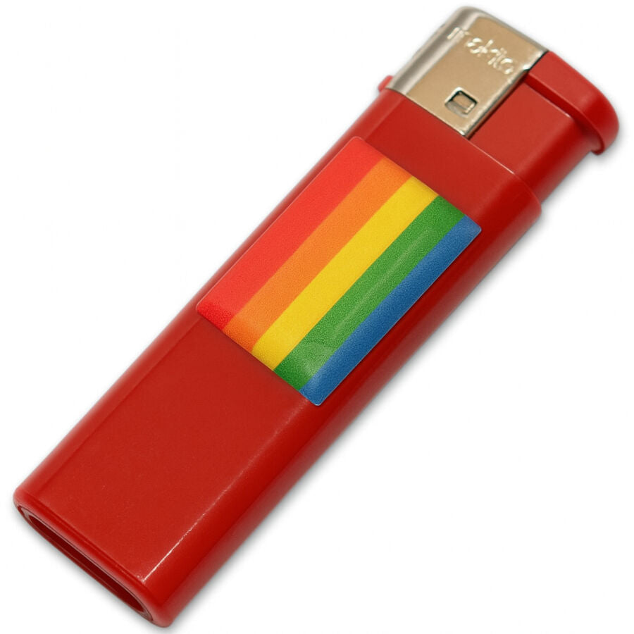 PRIDE - RODE AANSTEKER MET LGBT-VLAG