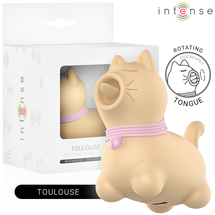 INTENSE - TOULOUSE 360° DRAAIBARE TONGSTIMULATOR GEEL