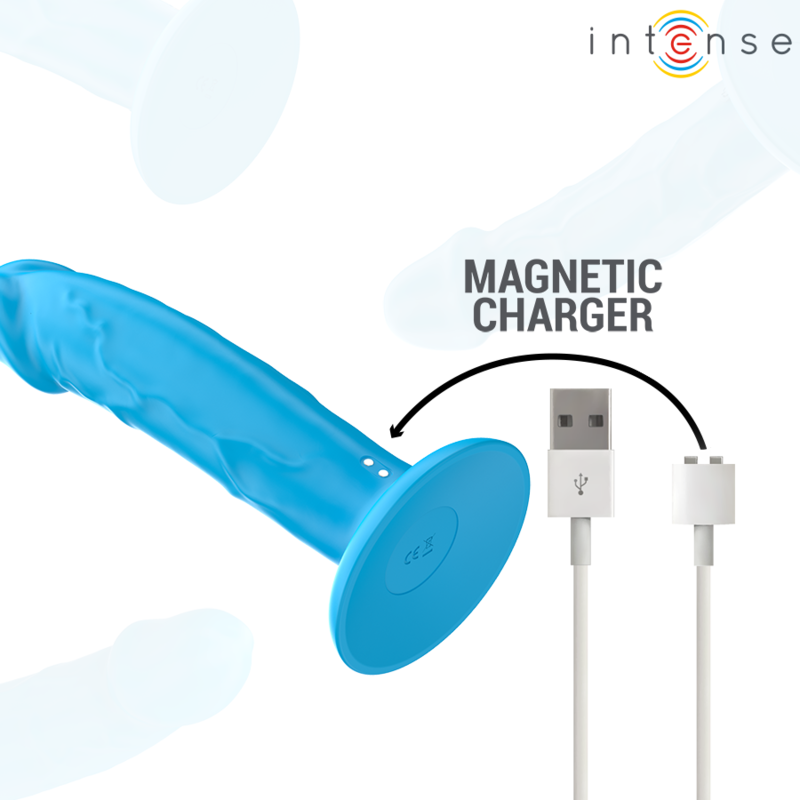INTENSE - PHOEBE REALISTISCHE VIBRATOR 10 VIBRATIES BLAUWE AFSTANDSBEDIENING