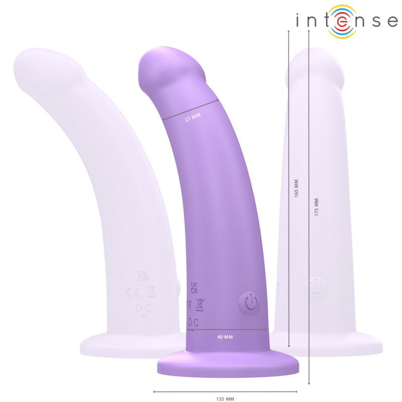 INTENSE - EDDIE VIBRATOR 17,5 CM 10 VIBRATIES PAARSE AFSTANDSBEDIENING