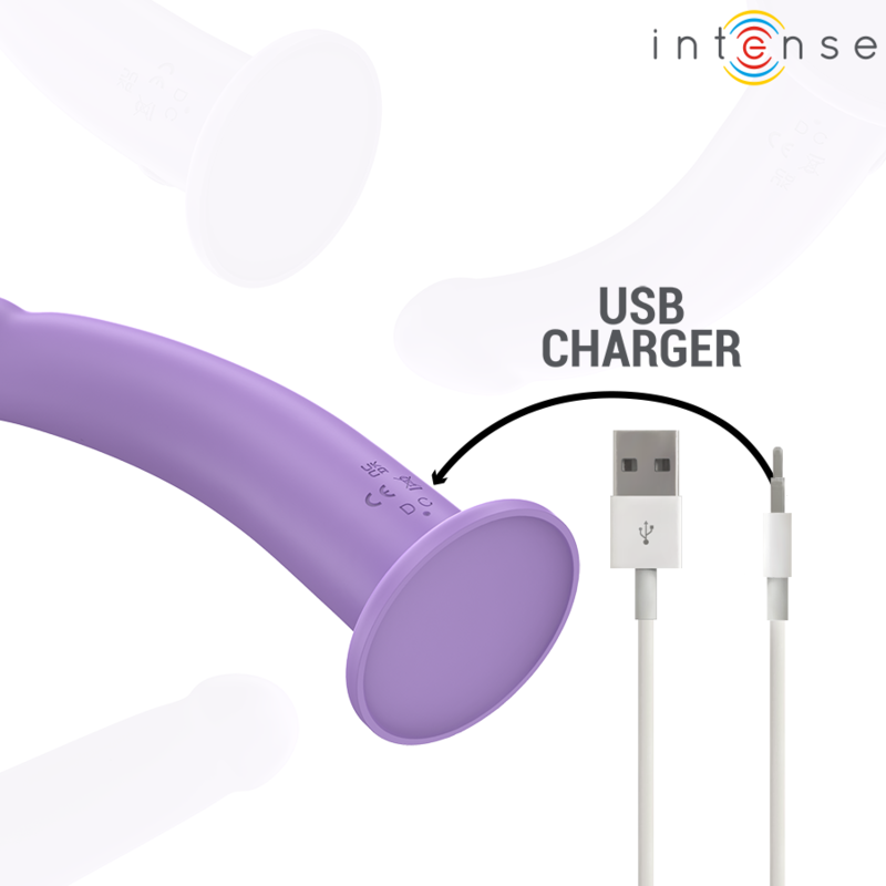 INTENSE - EDDIE VIBRATOR 17,5 CM 10 VIBRATIES PAARSE AFSTANDSBEDIENING