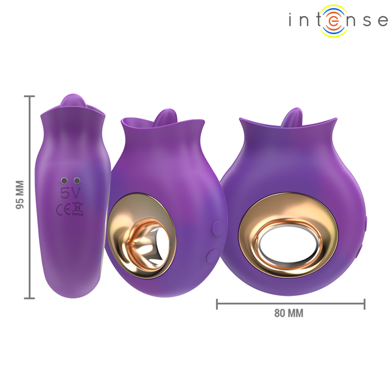 INTENSE - TULI CLITORALE STIMULATOR 9 VIBRATIES &amp; 9 OSCILLATIES PAARS