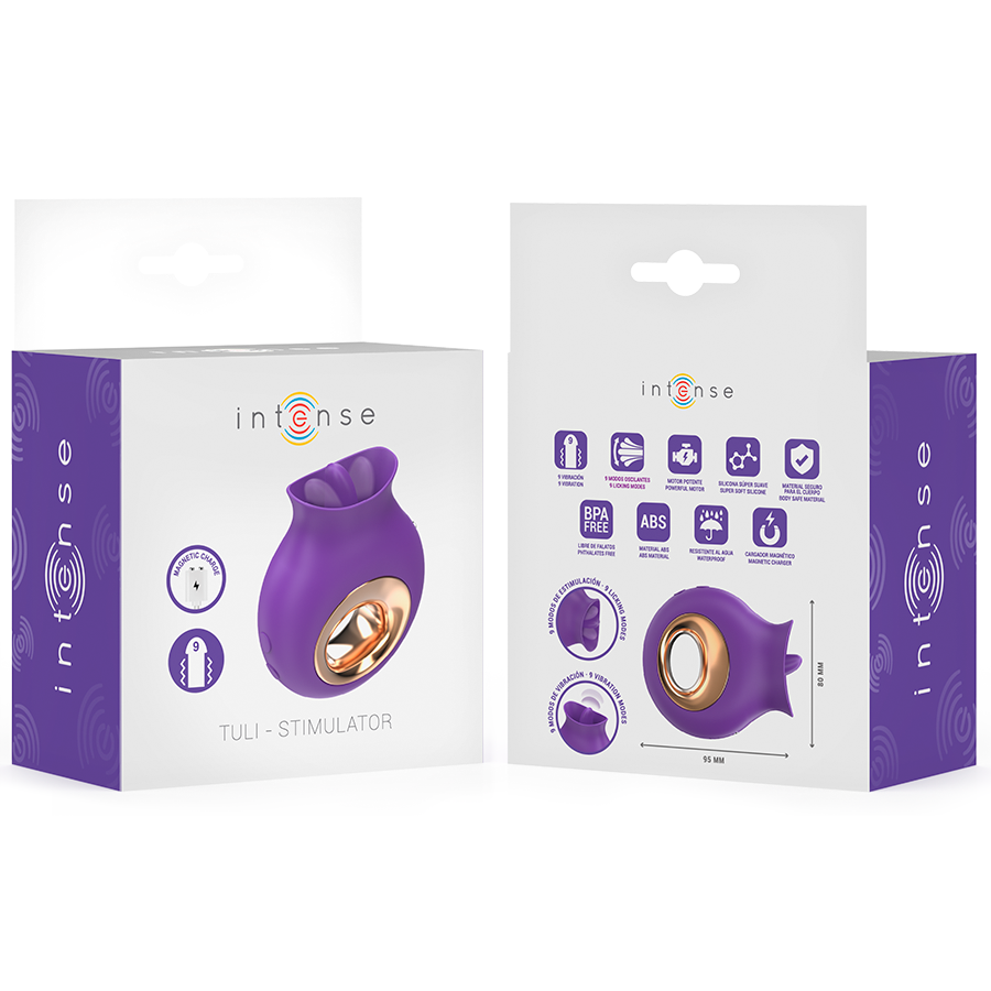 INTENSE - TULI CLITORALE STIMULATOR 9 VIBRATIES &amp; 9 OSCILLATIES PAARS