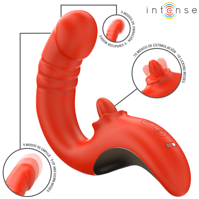 INTENSE - PAULINA U-VORMIGE VIBRATOR &amp; STIMULATOR ROOD