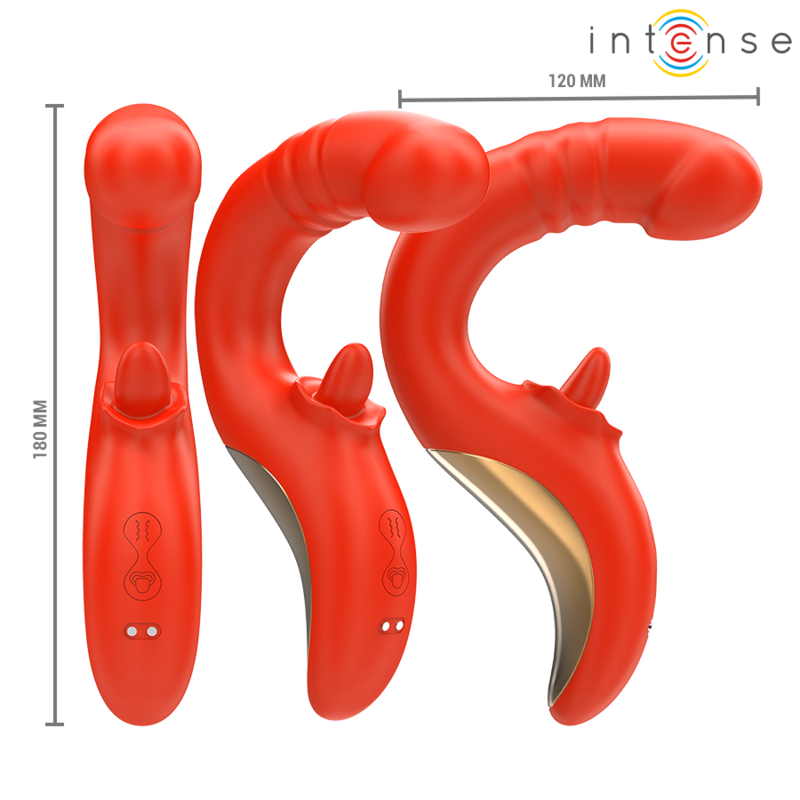 INTENSE - PAULINA U-VORMIGE VIBRATOR &amp; STIMULATOR ROOD