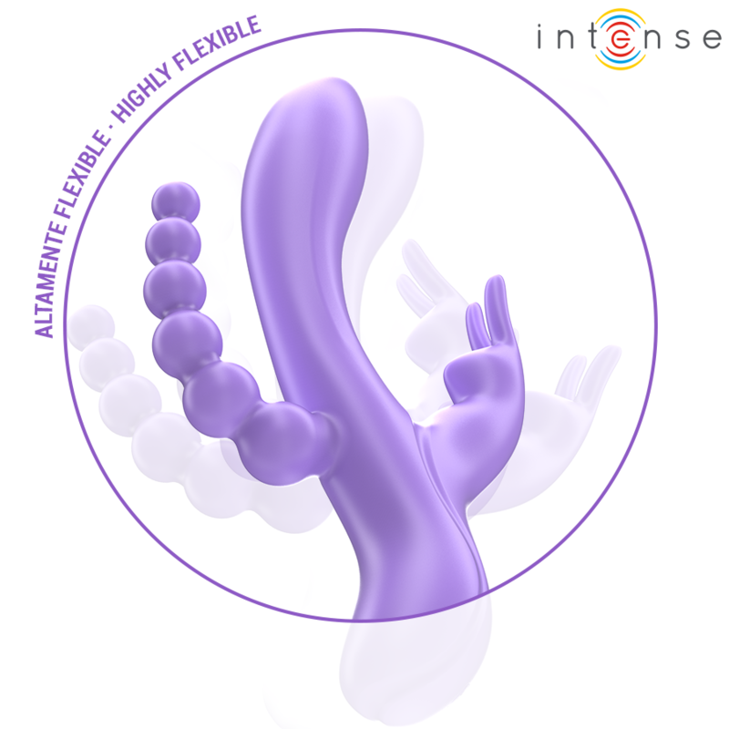 INTENSE - MIKO TRIPLE RABBIT VIBRATOR &amp; STIMULATOR &amp; ANAL 7 VIBRATIES PAARS