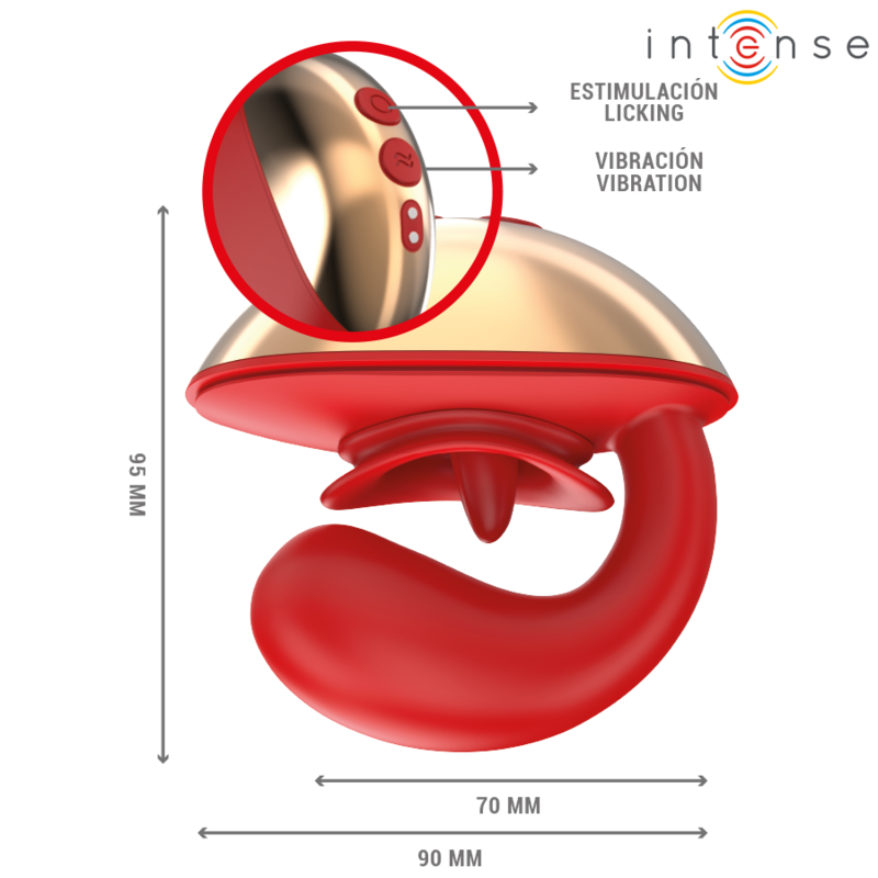 INTENSE - MARIAH U-VORMIGE VIBRATOR &amp; STIMULATOR 10 VIBRATIES ROOD