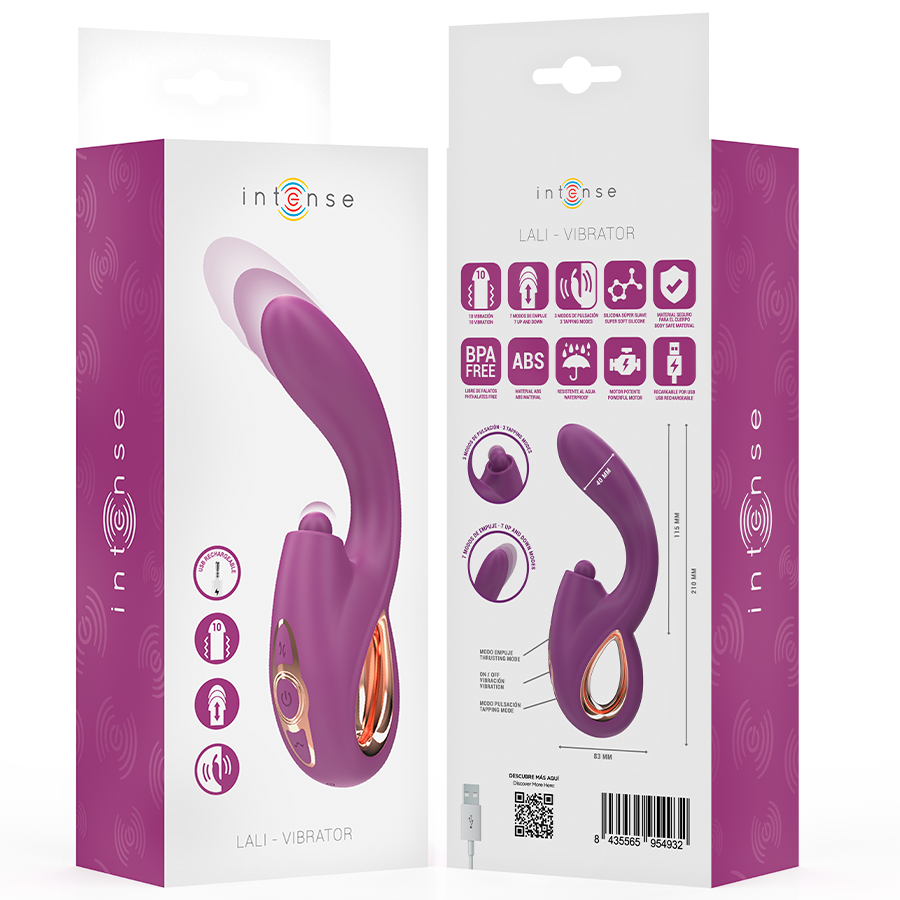 INTENSE - LALI MULTIFUNCTIONELE G-SPOT VIBRATOR STIMULATIE &amp; DUWEN &amp; VIBRATIE PAARS