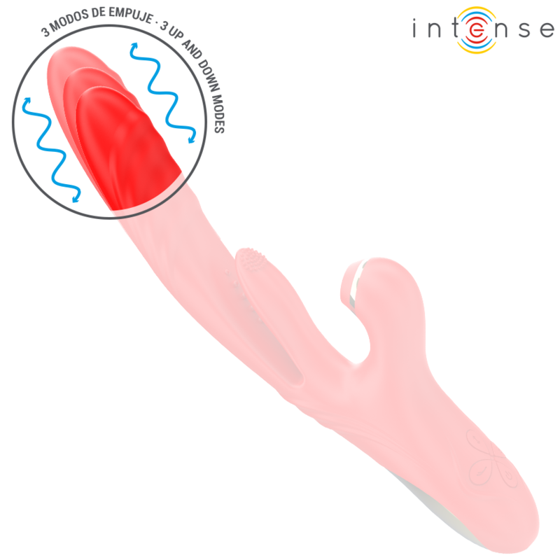 INTENSE - KAROL MULTIFUNCTIONELE VIBRATOR DUWEN &amp; STIMULEREN &amp; STIMULERENDE GOLVEN ROOD