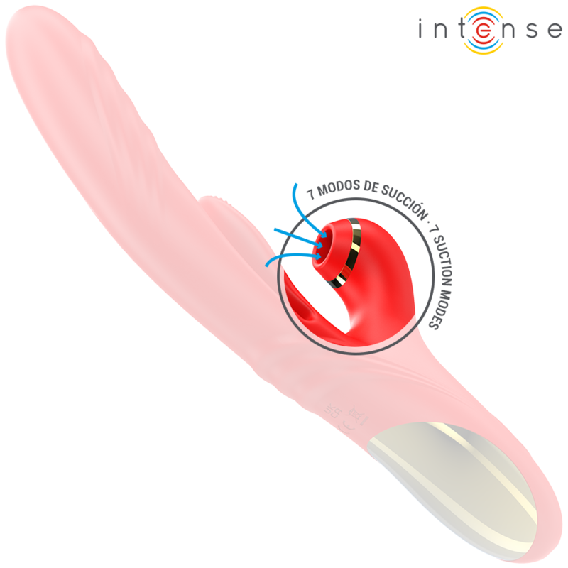 INTENSE - KAROL MULTIFUNCTIONELE VIBRATOR DUWEN &amp; STIMULEREN &amp; STIMULERENDE GOLVEN ROOD