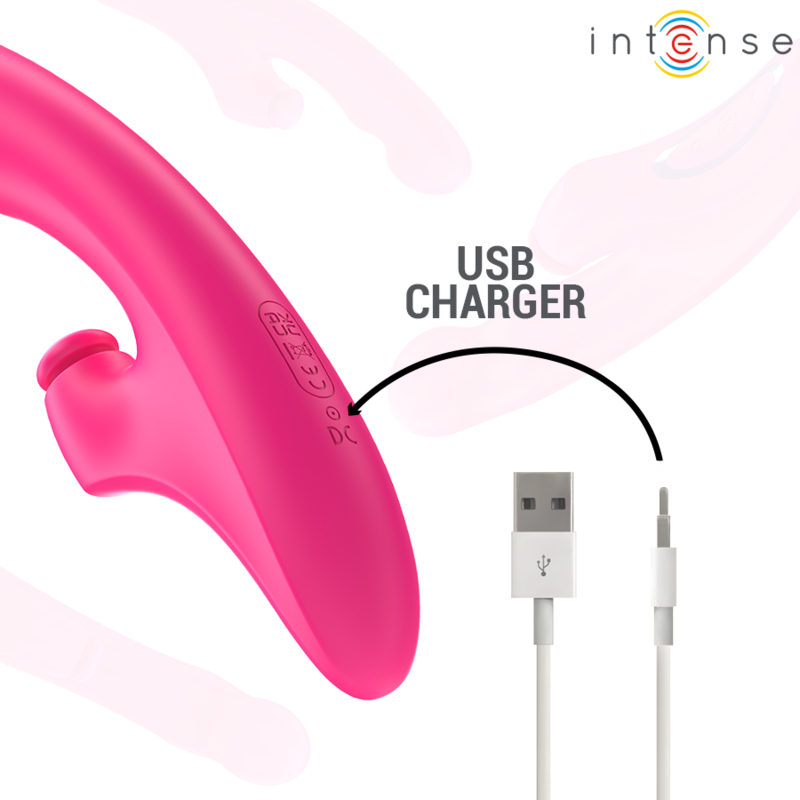 INTENSE - EMI VIBRATOR 13,5 CM MULTIFUNCTIONEEL 3 IN 1 10 VIBRATIES ROZE