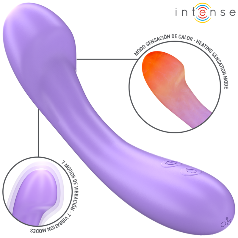 INTENSE - BECKY VIBRATOR 19 CM VERWARMD 7 VIBRATIES PAARS