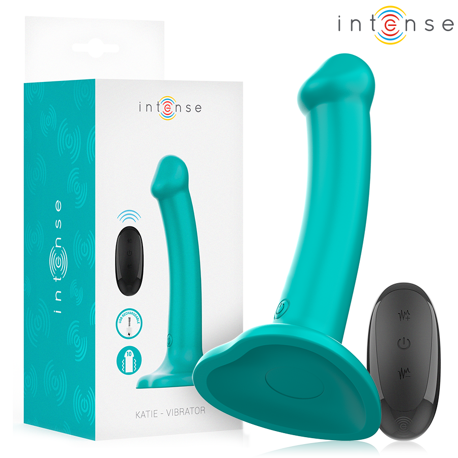 INTENSE - KATIE ZUIGNAP VIBRATOR 10 VIBRATIES DONKERBLAUWE AFSTANDSBEDIENING