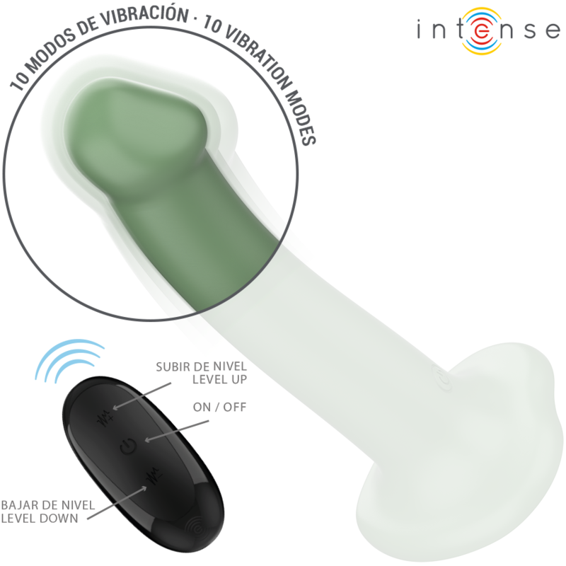 INTENSE - BECCA ZUIGNAP VIBRATOR 10 VIBRATIES GROENE AFSTANDSBEDIENING