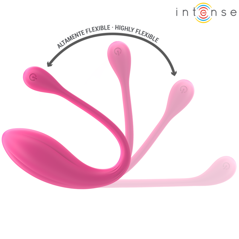 INTENSE - JANICE U-VORMIGE VIBRATOR MET DUBBELE STIMULATIE, 10 VIBRATIES, ROZE, AFSTANDSBEDIENING