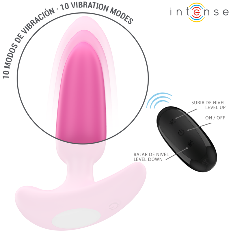 INTENSE - ROSS PLUG ANAL 10 VIBRATIES ROZE AFSTANDSBEDIENING