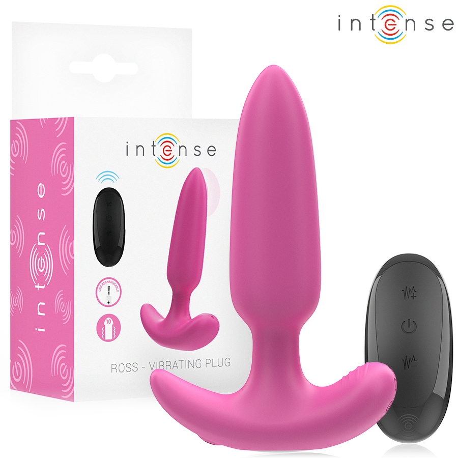 INTENSE - ROSS PLUG ANAL 10 VIBRATIES ROZE AFSTANDSBEDIENING