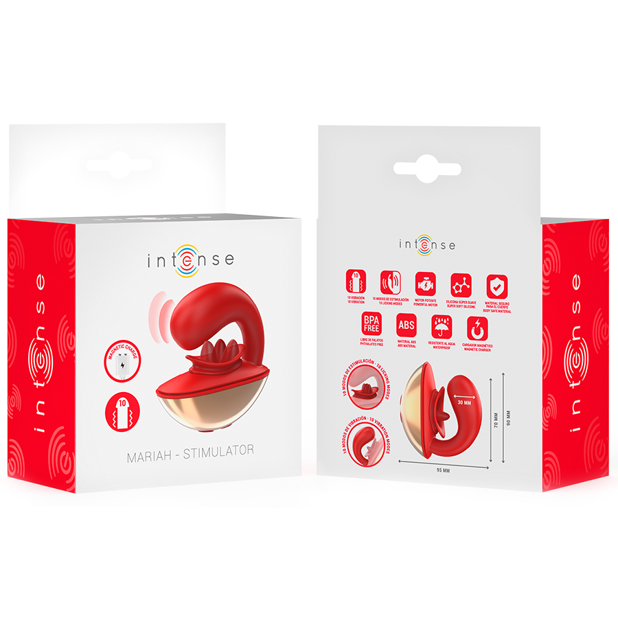 INTENSE - MARIAH U-VORMIGE VIBRATOR &amp; STIMULATOR 10 VIBRATIES ROOD