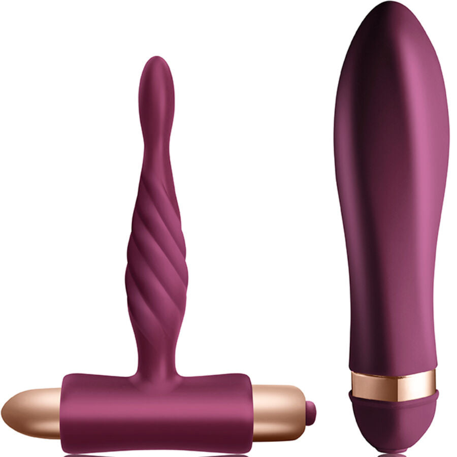 CLIMAXIMUM - DARE KIT GEVLOCHTEN VIBRATOR + ANALE PLUG VOOR BEGINNERS