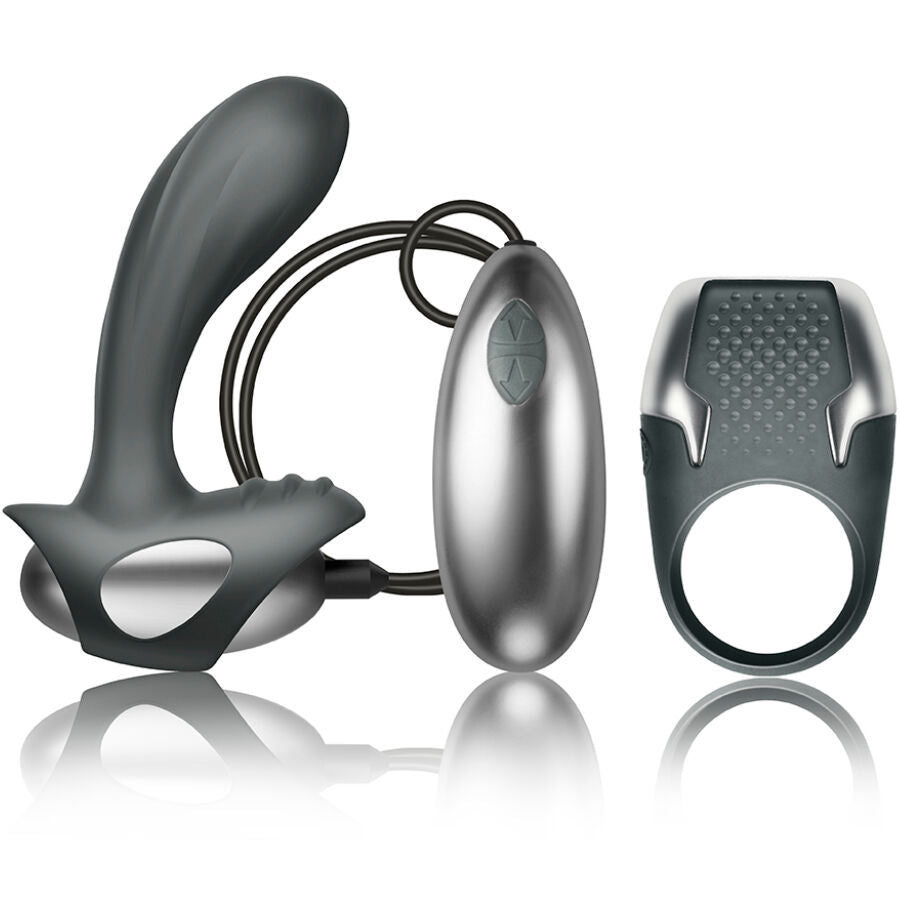 CLIMAXIMUM - EXCITE KIT PENISRING + BEDRADE PROSTAATMASSAGER