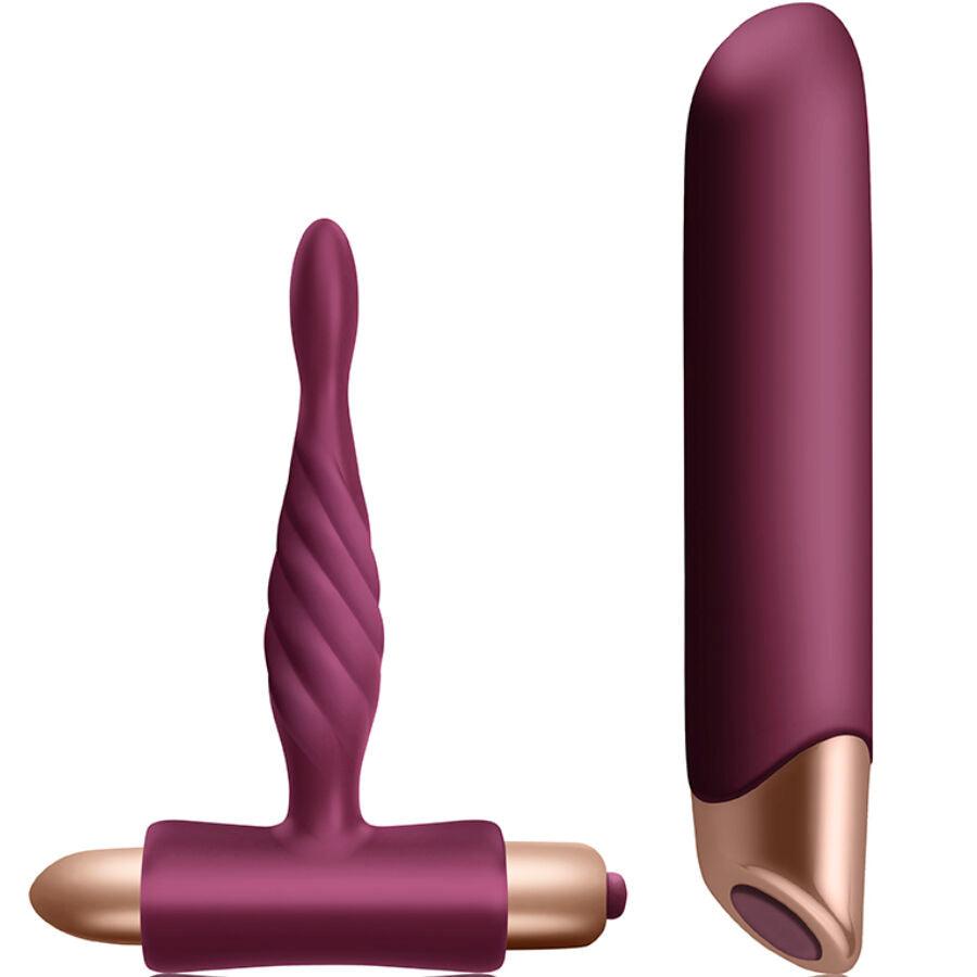 CLIMAXIMUM - RAPTURE KIT KLASSIEKE VIBRATOR + ANALE PLUG VOOR BEGINNERS