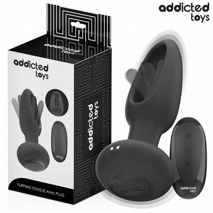 ADDICTED TOYS - ANALE PLUG MET VIBRERENDE TONG EN AFSTANDSBEDIENING