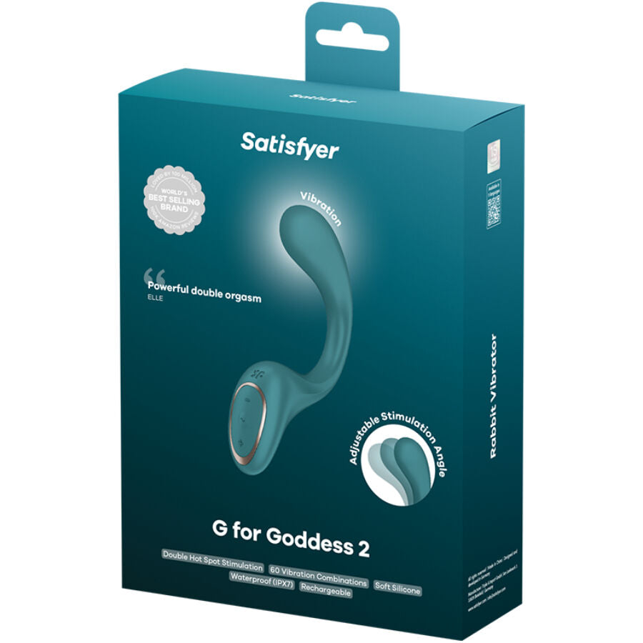 SATISFYER - G FOR FODDES 2 GREEN RABBIT VIBRATOR