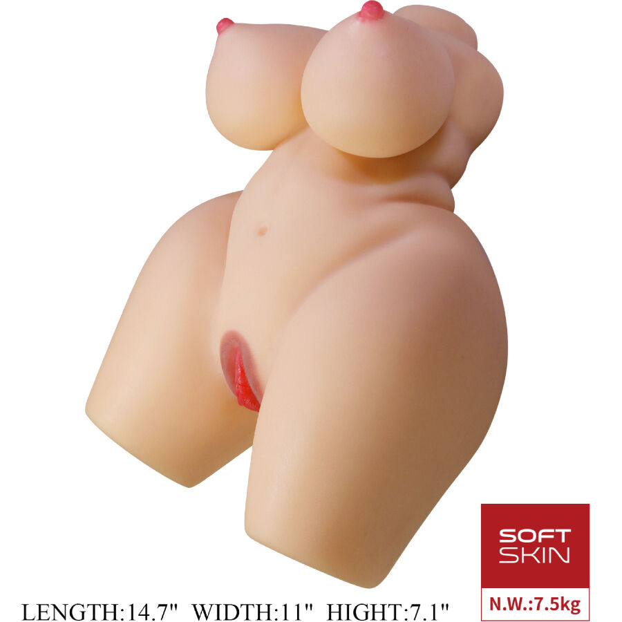 CRAZY BULL - GRACE REALISTISCHE VROUWELIJKE TORSO VAGINA EN ANUS 7,5 KG