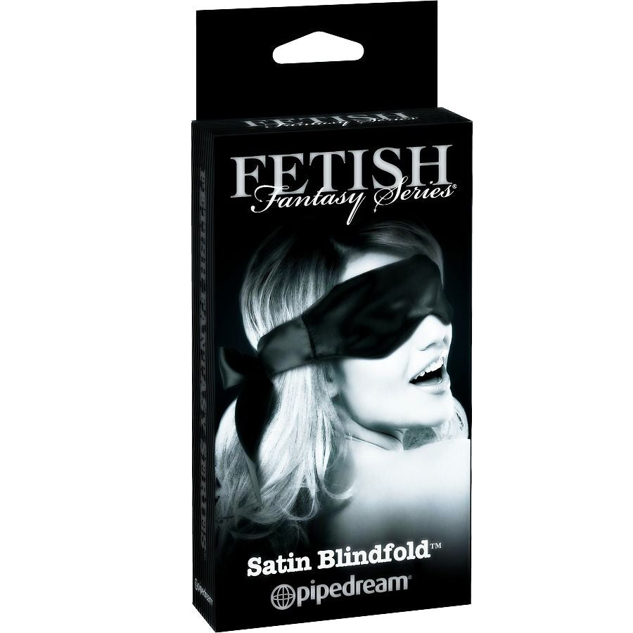 FETISH FANTASY LIMITED EDITION - ZWART SATIJNEN MASKER 