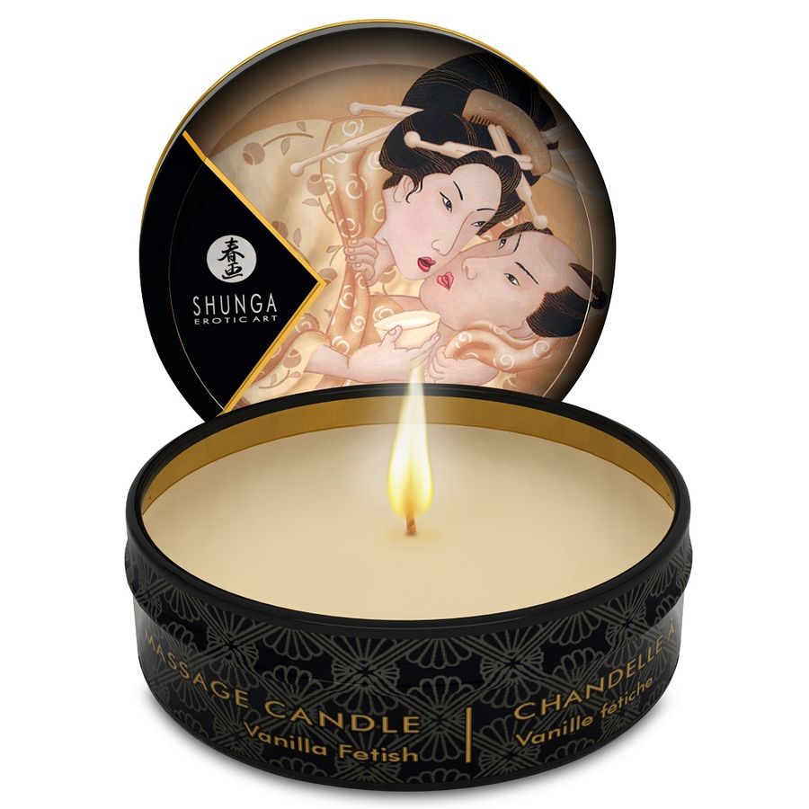 SHUNGA - MINI CARESS BY CANDELIGHT VANILLE MASSAGEKAARS 30 ML
