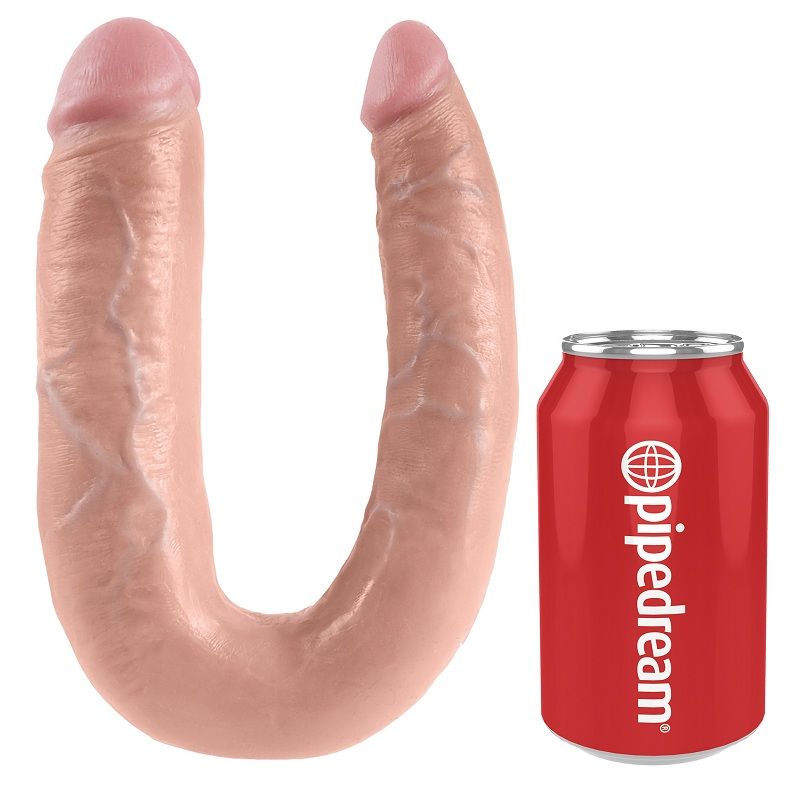 KING COCK - DUBBELE PENETRATIE DILDO 17,8 CM NATUURLIJK