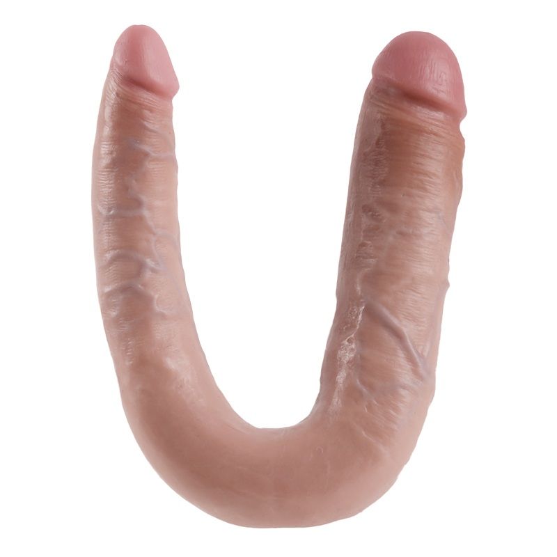 KING COCK - DUBBELE PENETRATIE DILDO 17,8 CM NATUURLIJK