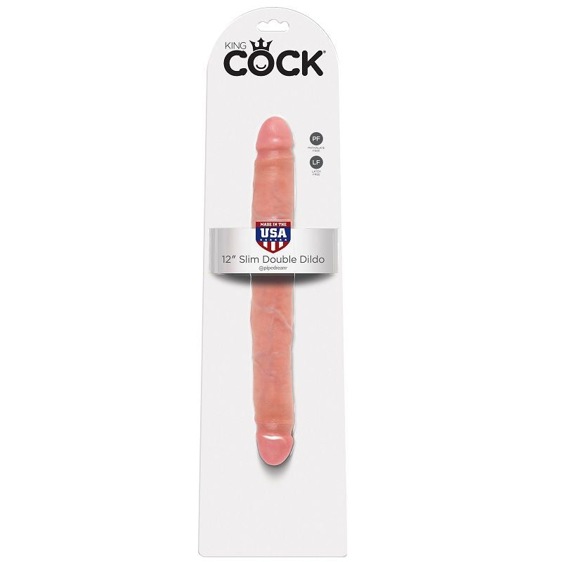 KING COCK - NATUURLIJKE DUBBELE DILDO 30 CM
