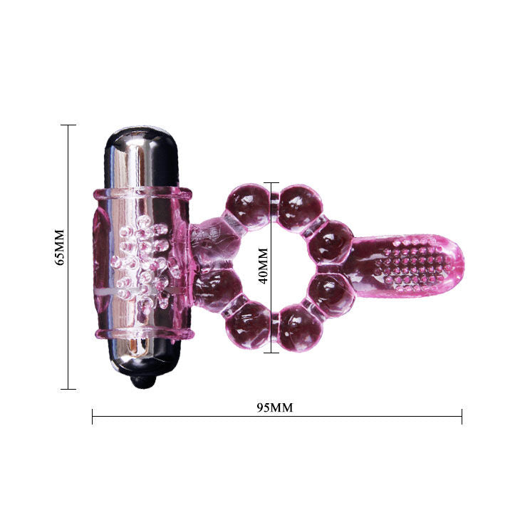 DANCE - SILICONEN RING 10 RITMES ROZE TRILLENDE TONG