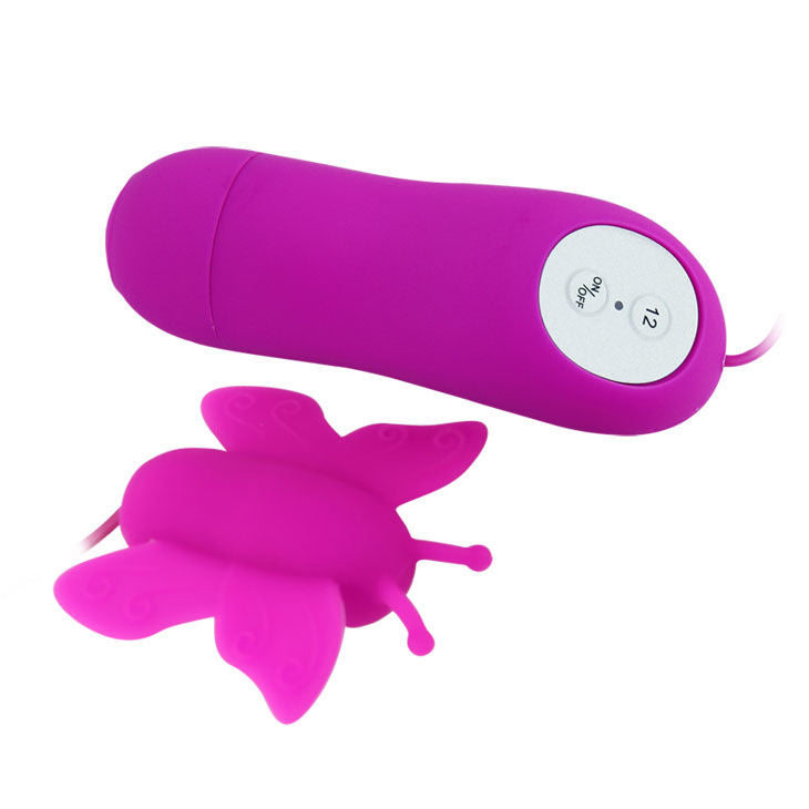DANCE - VLINDER CLITORALE STIMULATOR LIEFDESEIGEN 12 SNELHEDEN LILA AFSTANDSBEDIENING