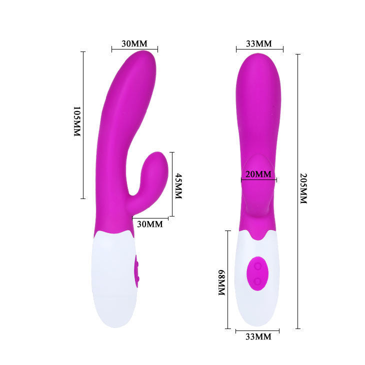PRETTY LOVE - FLIRTATIEVIBRATOR MET CLITORALE STIMULATOR ALVIS