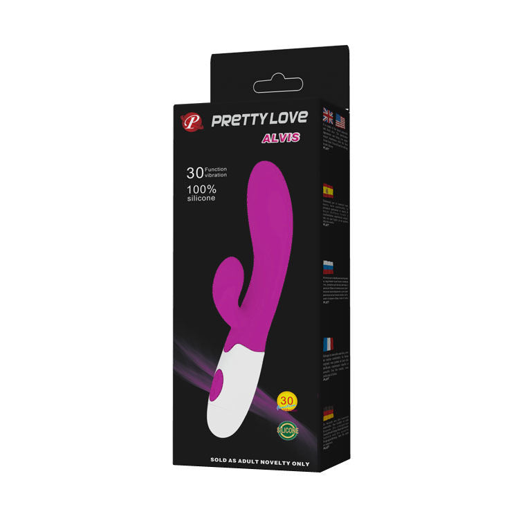 PRETTY LOVE - FLIRTATIEVIBRATOR MET CLITORALE STIMULATOR ALVIS