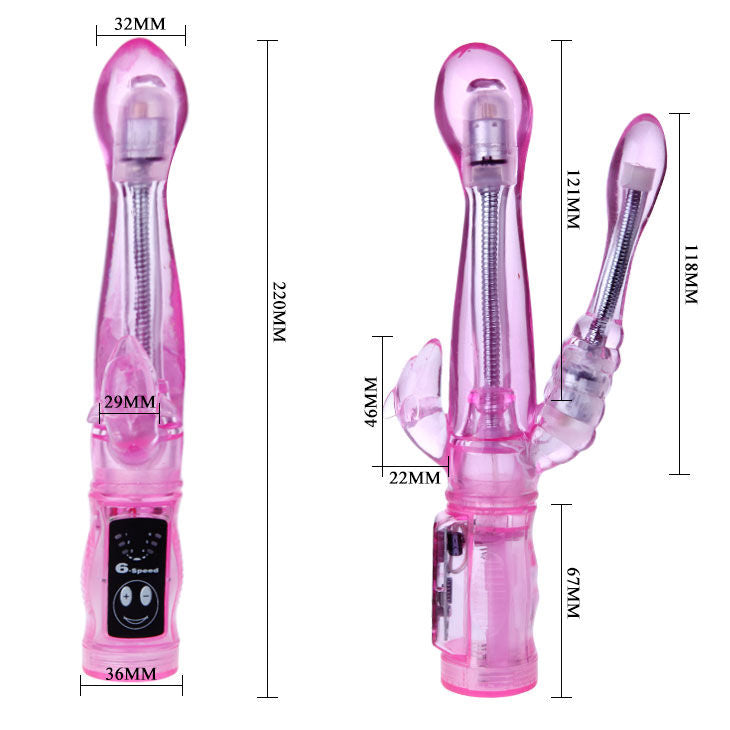 DANCE - FLEXIBELE VIBRATOR MET ANALE STIMULATOR