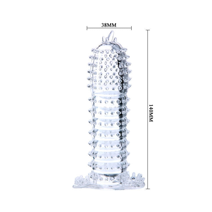 DANCE - PENIS SLEEVE MET STIMULERENDE PUNTEN PAARS 14 CM
