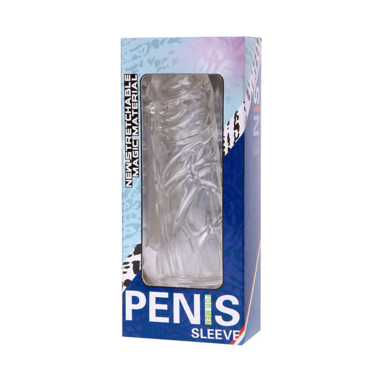 DANCE - LILAC SILICONEN PENIS SLEEVE, AANPASBAAR 13 CM