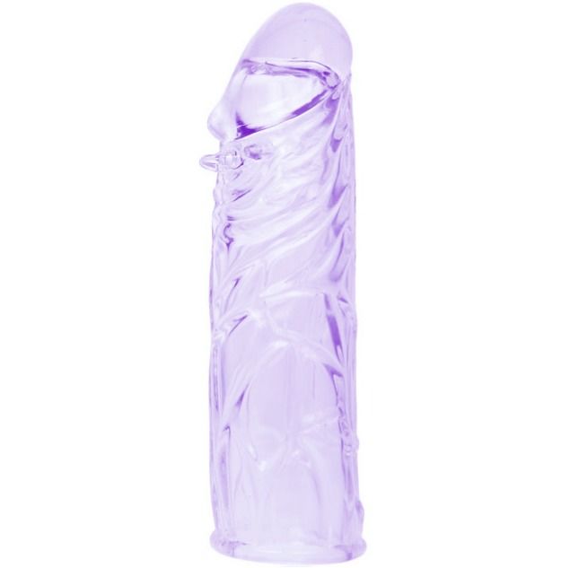 DANCE - LILAC SILICONEN PENIS SLEEVE, AANPASBAAR 13 CM