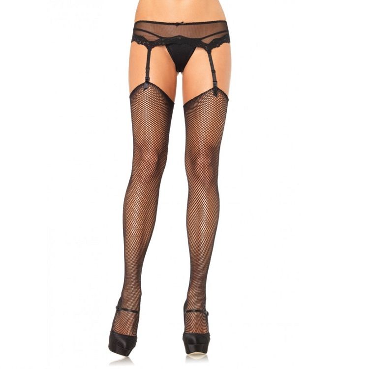LEG AVENUE - SUPERIEURE ZELFKLEVENDE SILICONENVRIJE NETPANTY