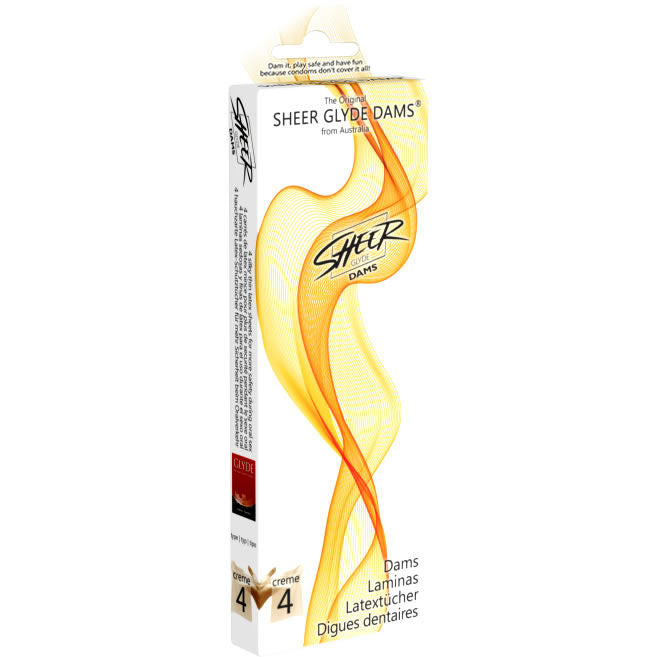 SHEER GLYDE - DAMS LATEX SHEETS ORAL SEX VANILLA