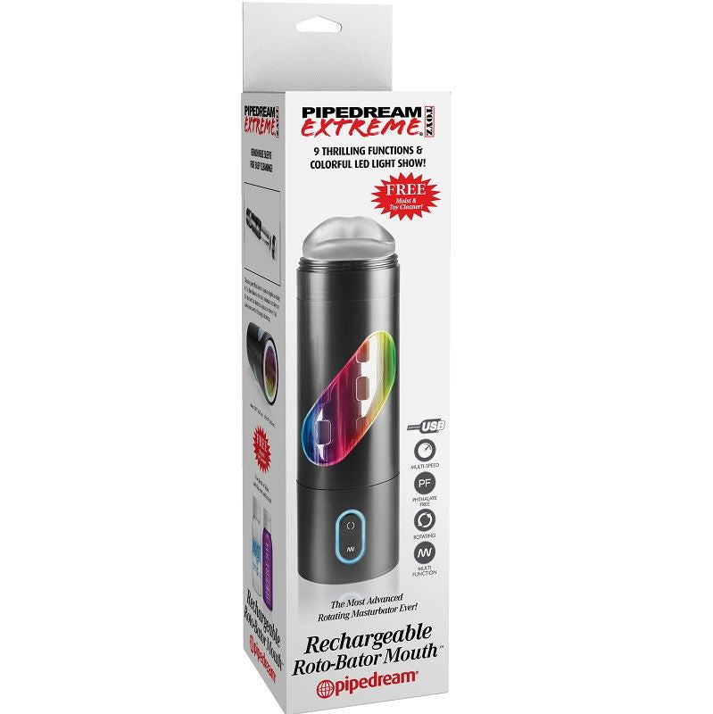 EXTREME TOYZ - ROTO BATOR USB MANNELIJKE MASTURBATOR MOND