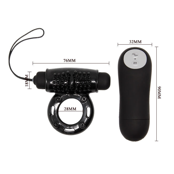 DANCE - RING AFSTANDSBEDIENING ZWART 20V